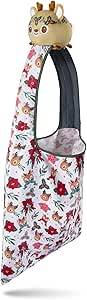 TeeTurtle - Plushie Tote Bag - Holiday Deer - From the creators of the Original Reversible Octopus Plushie - Take Your Plush Pal Wherever You Go!