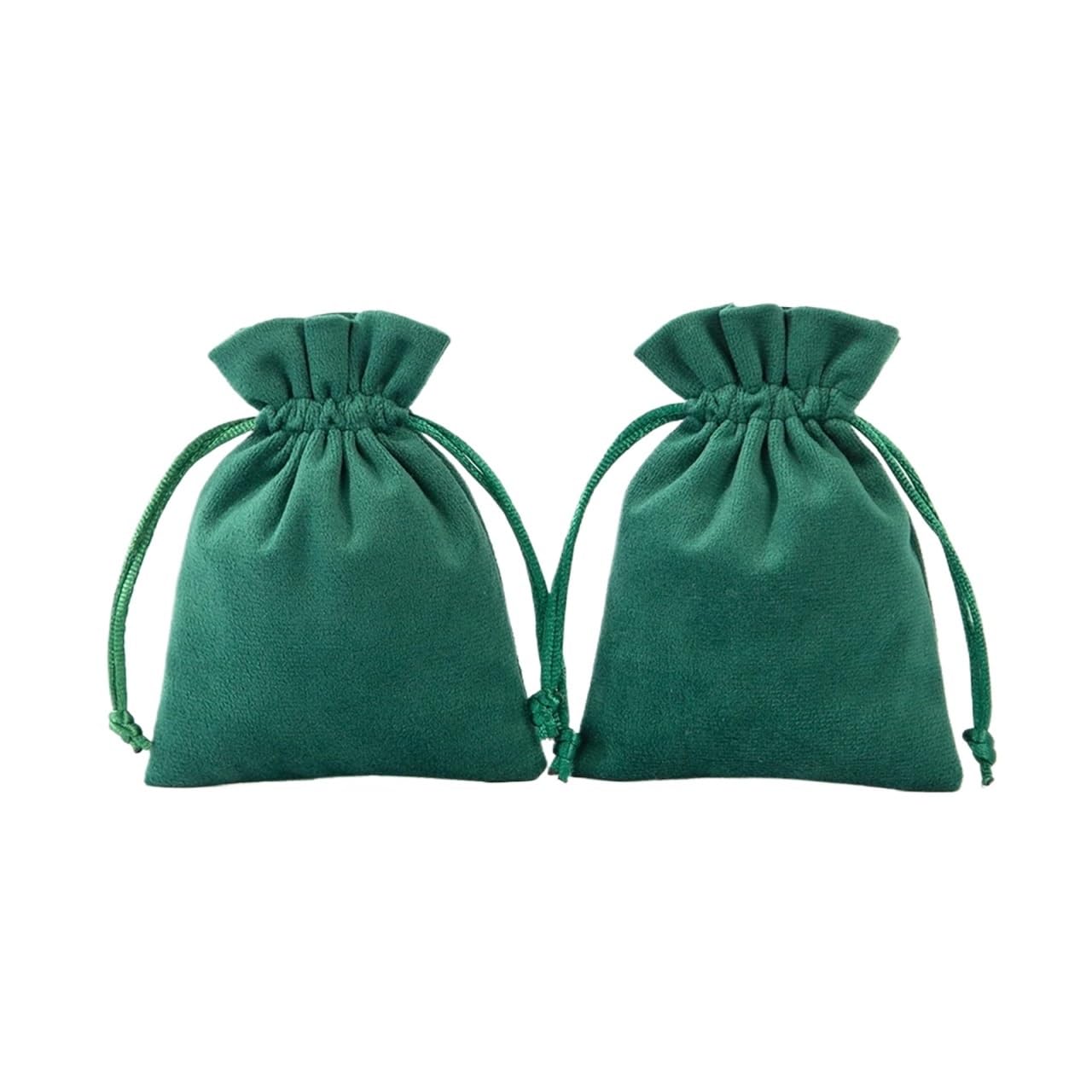 Mlyvax 20pcs Bulk Earrings Rings Drawstring Packaging Bag Jewelry Velvet Organizer Pouches Makeup Storage