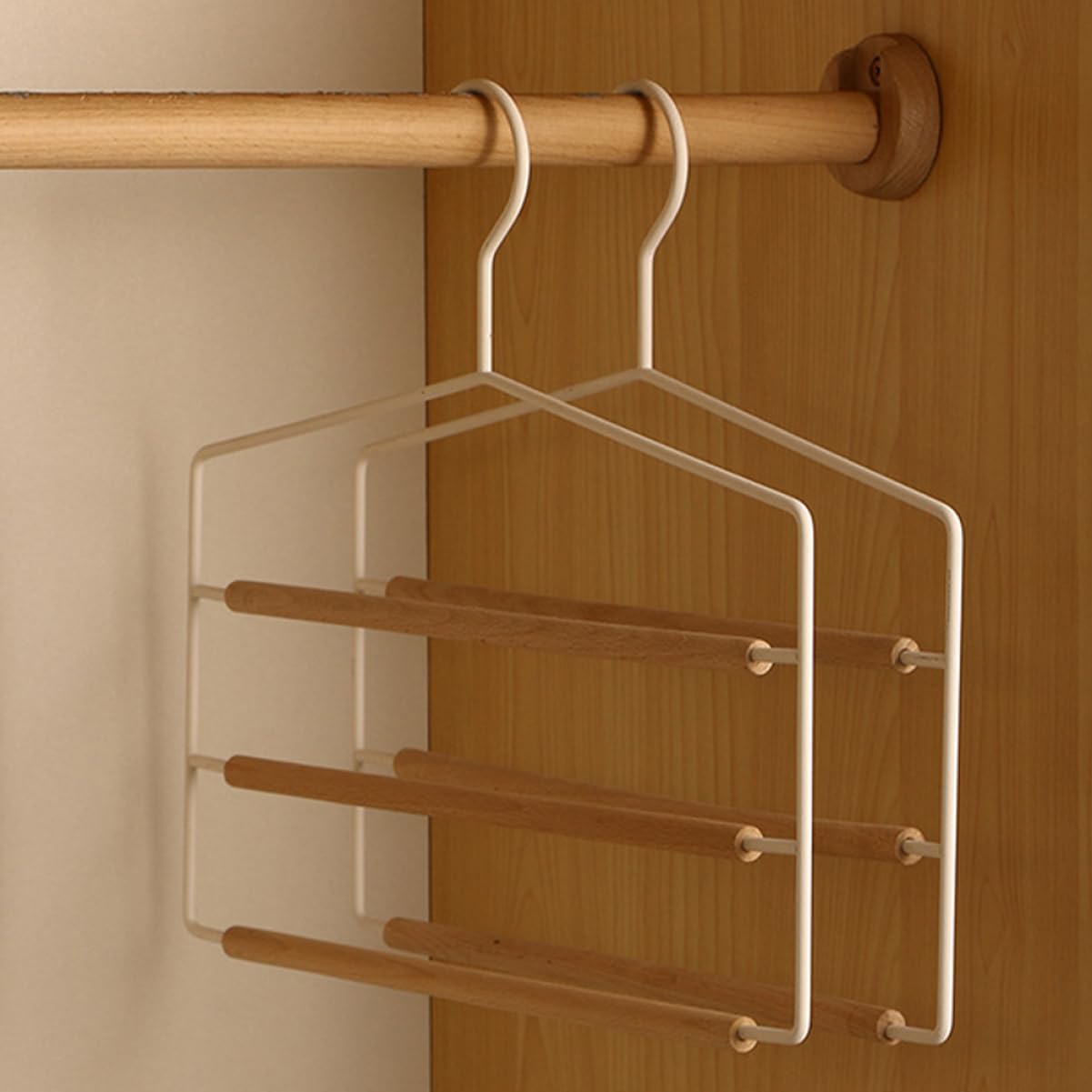 PRETYZOOM Hanging Underwear Organizer Multi-Layer Trousers Hangers Space-Saving Wardrobe Storage