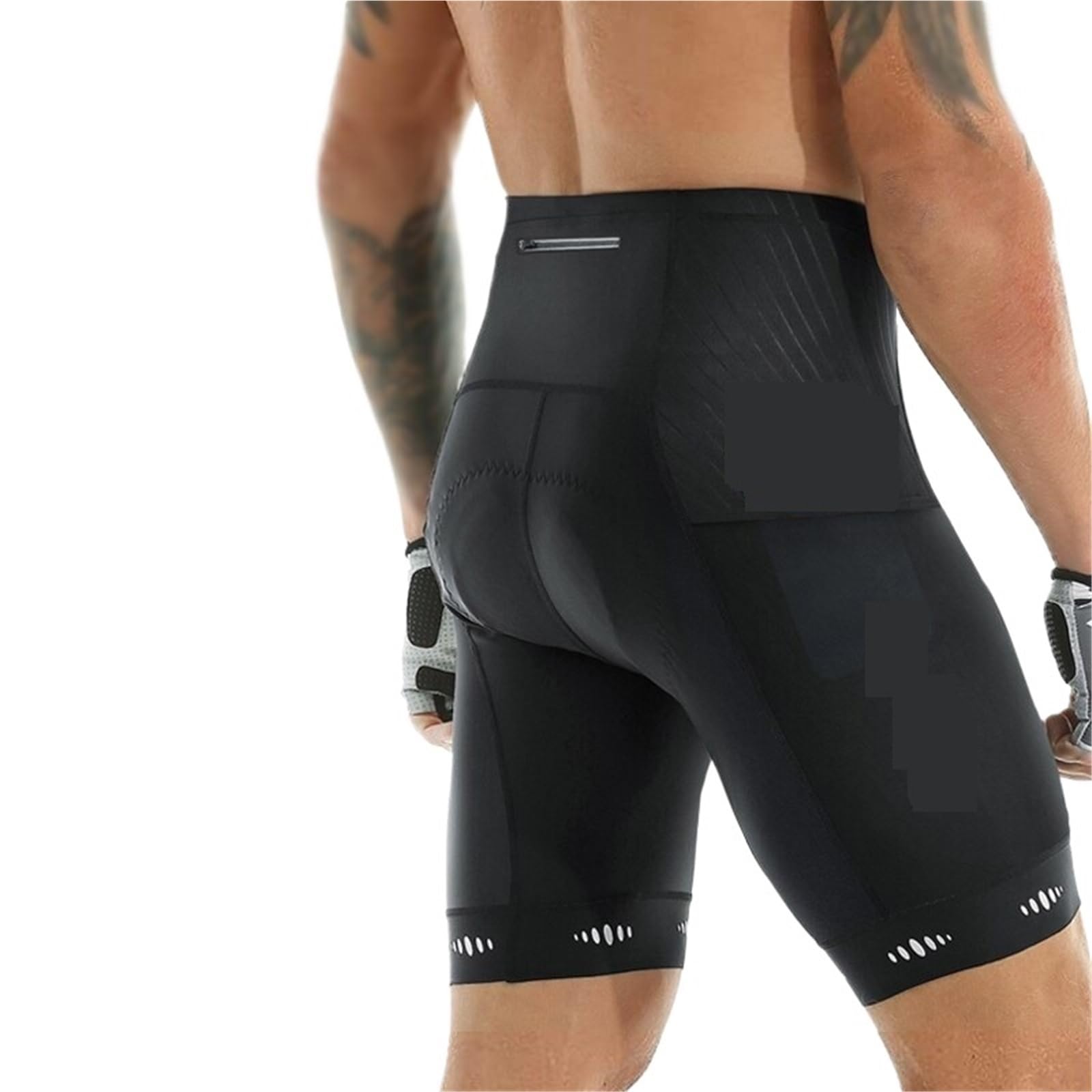 Culotte Ciclismo Hombre Pantalones cortos de ciclismo con bolsillo trasero y acolchado 5D for hombre, mallas for montaña carretera
