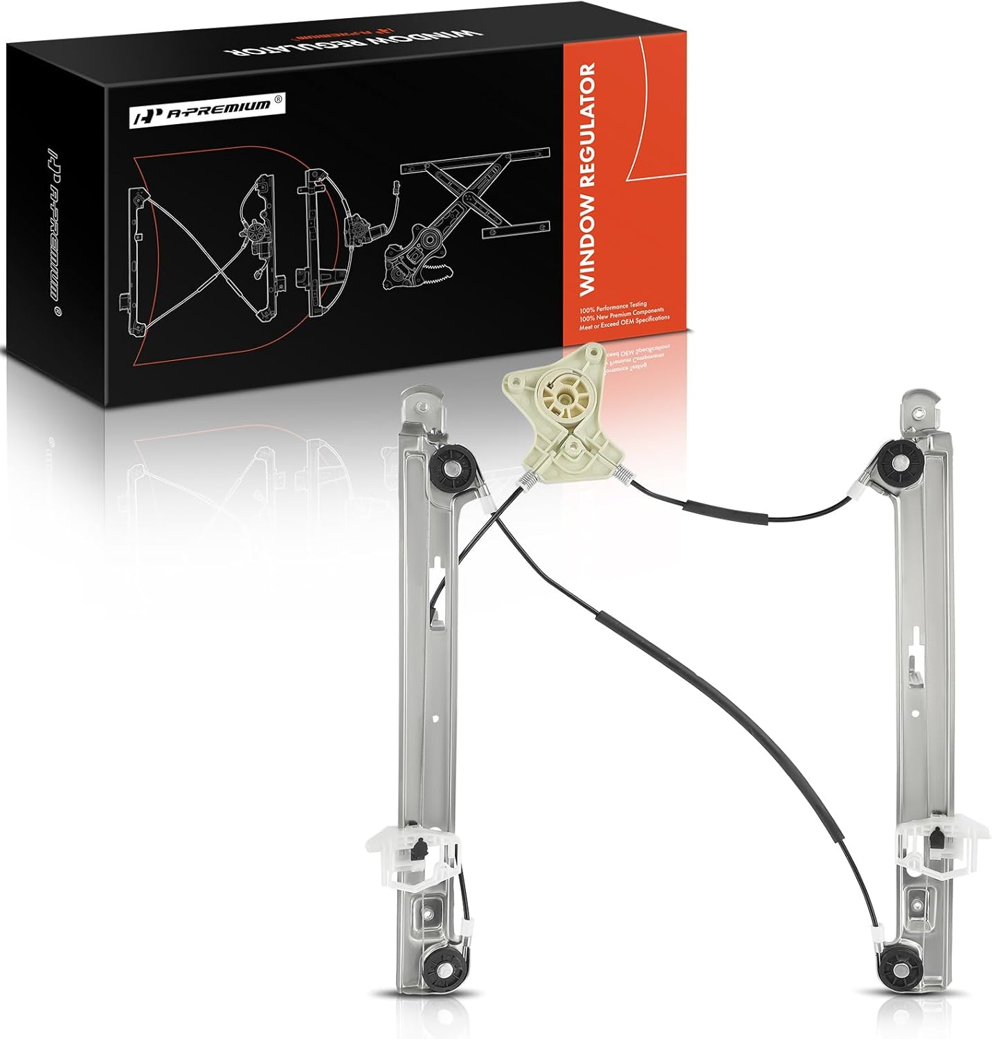 A-Premium Electric Power Window Regulator Without Motor Compatible with Jeep Patriot 2007-2017 Front Left Driver Side Front Driver (LH)