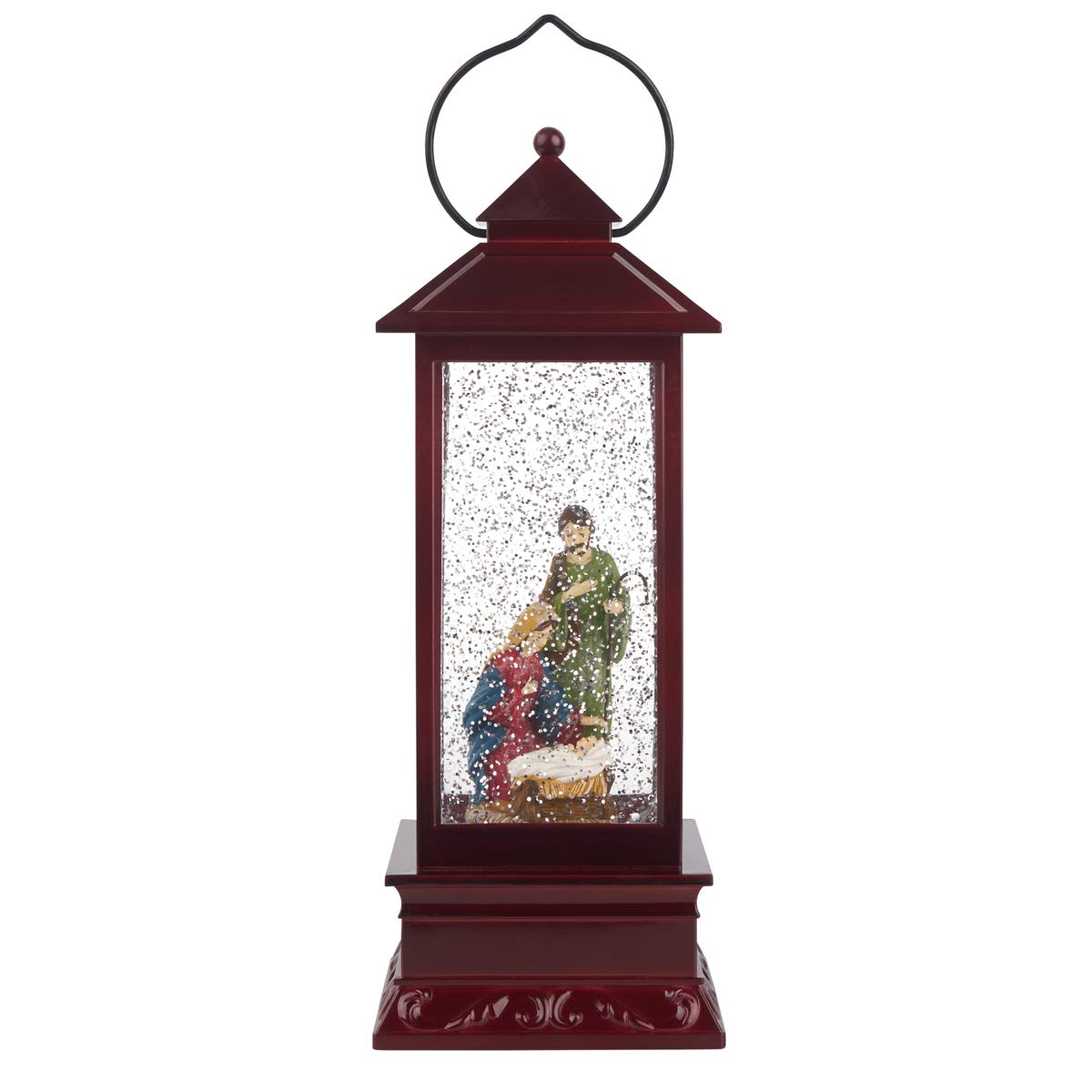 Holy Family Lantern Nativity - Sets for Christmas Indoor Decorations - Manger Scene Decorations - Christmas Nativity Set - Baby Jesus - Holy Family Scene