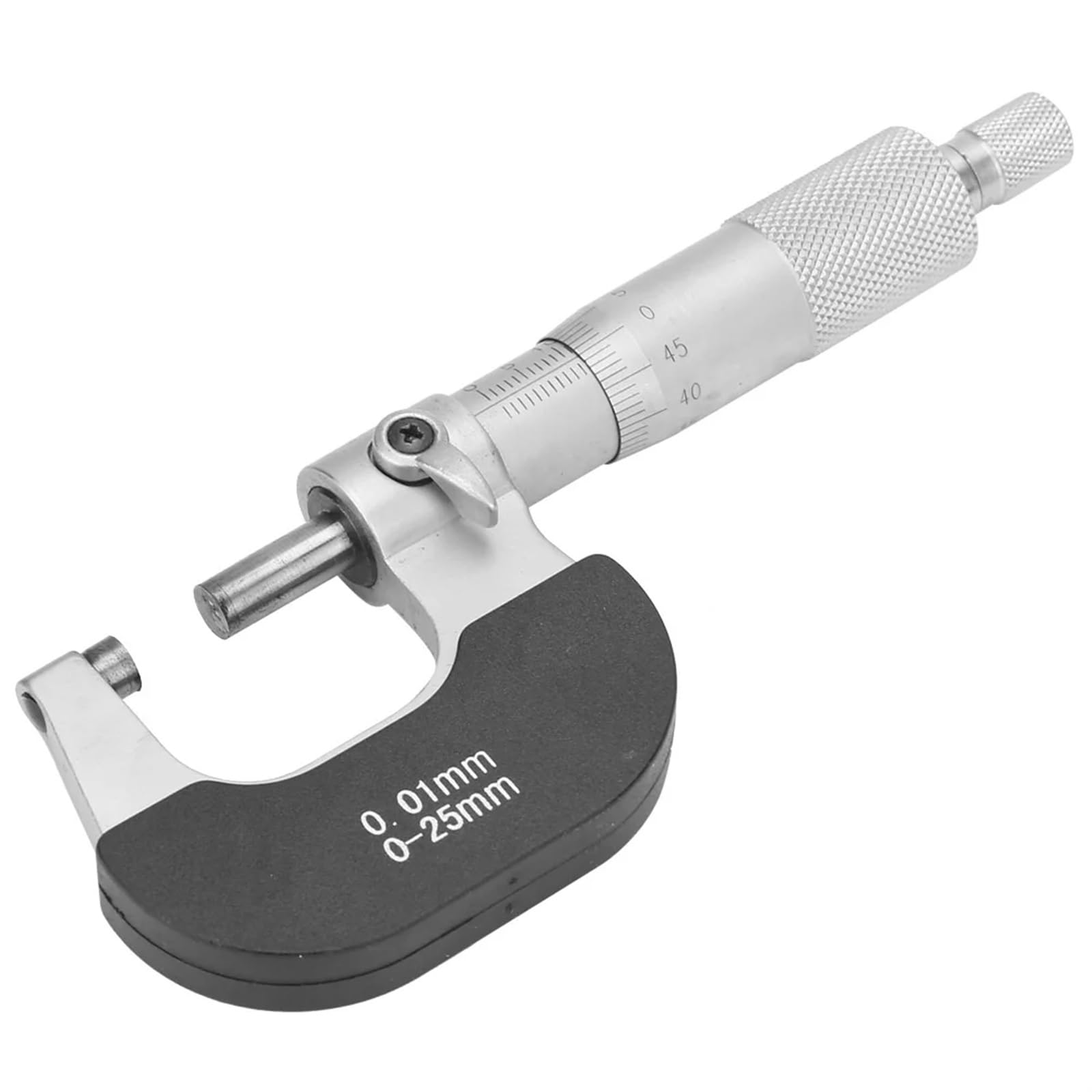 Micrómetro de Exteriores Micrómetro Exterior de 0-25mm, Herramienta de medición de Acero de rodamiento de Calibre Profesional de 0,01mm de Espesor 562
