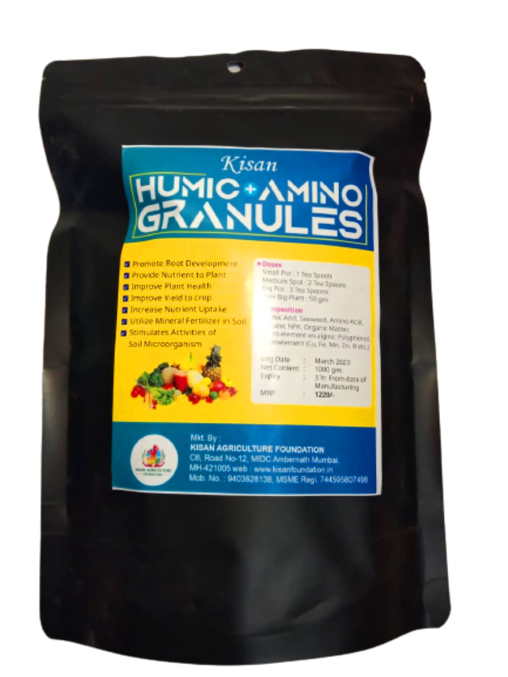 Humic Amino Ball Granule Fertilizer for All Plants (4 Kg) | Organic Growth Enhancer for Home Garden & Crops | Improves Root Strength, Soil Health & Plant Growth | Natural Multi Nutrient Conditioner-image-39