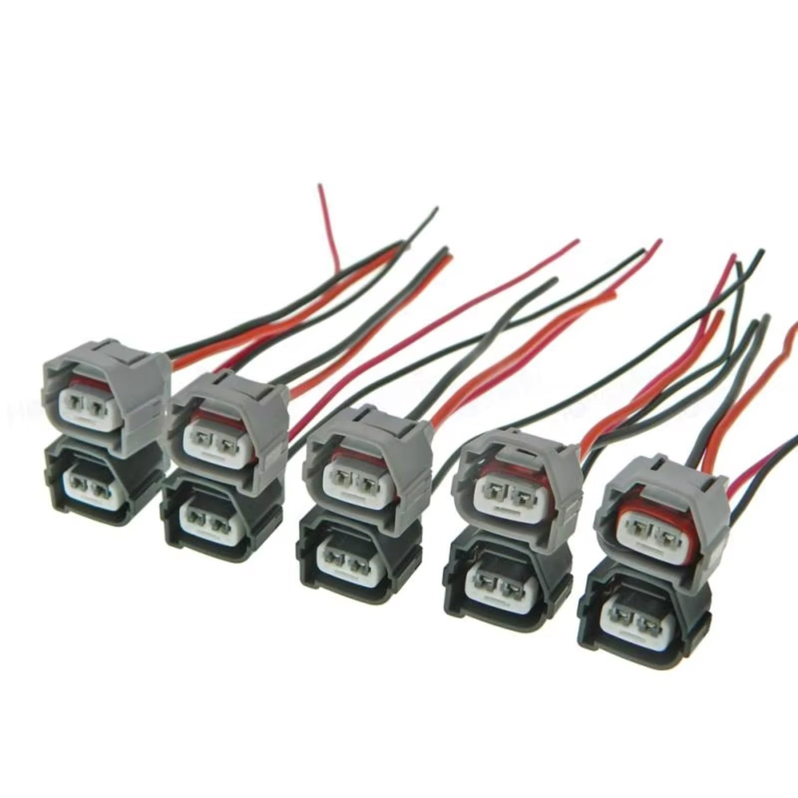 Kfz-Stecker für Hyundai Accent 1.6L und Elantra J3, 2-poliger Zündspulenstecker mit Kabelbaum, Teilenummer 90980-10899 (5er-Set)