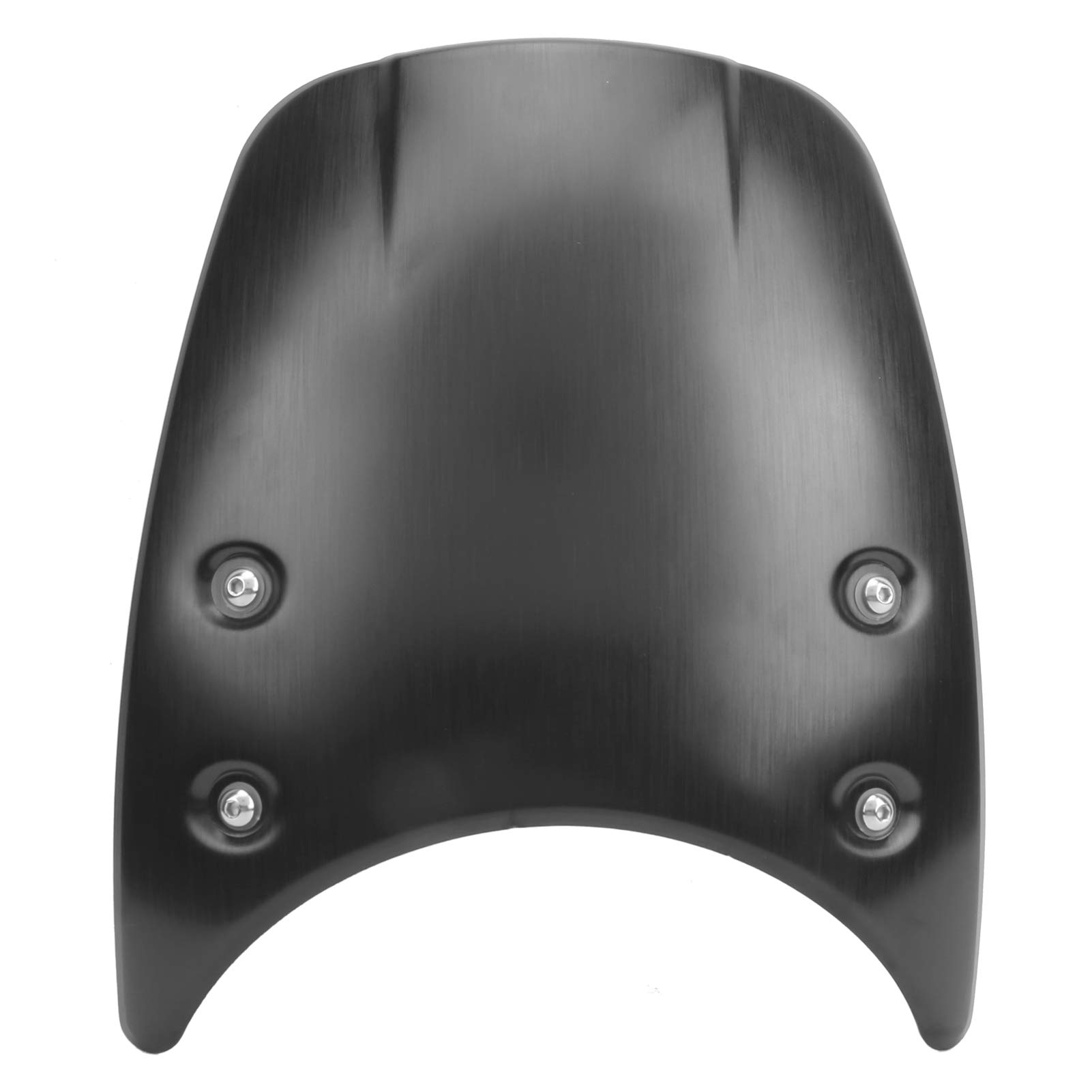 Cubierta para parabrisas de motocicleta universal en aluminio negro, compatible con Pure y Scrambler (2014-2020), instalación sencilla protección óptima contra viento escombros