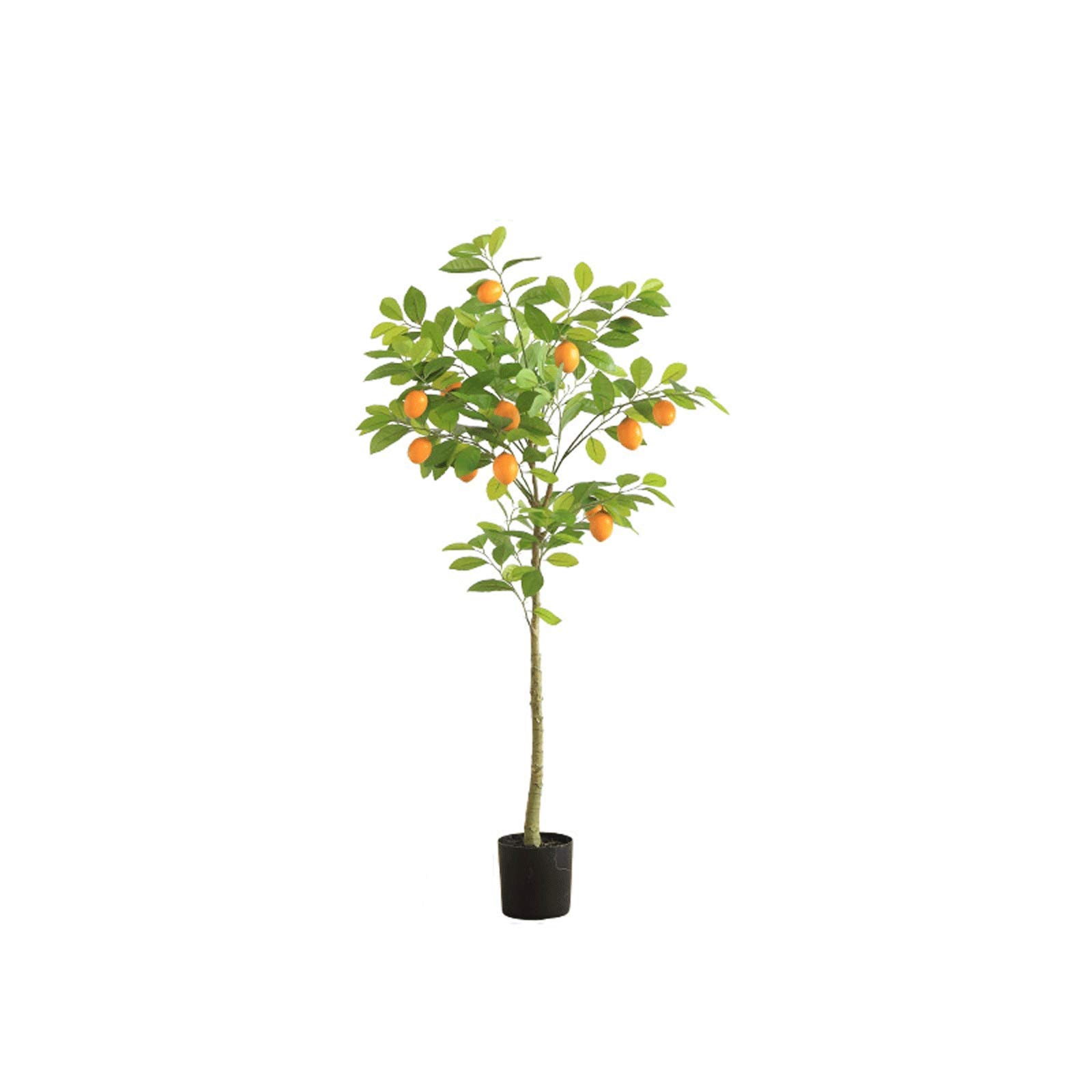 MYUYEE Bonsai Tree 43-Inch Artificial Plastic Potted Plants Beautiful Faux Lemon Tree Plant Decoration For Home Decor Fake Plant