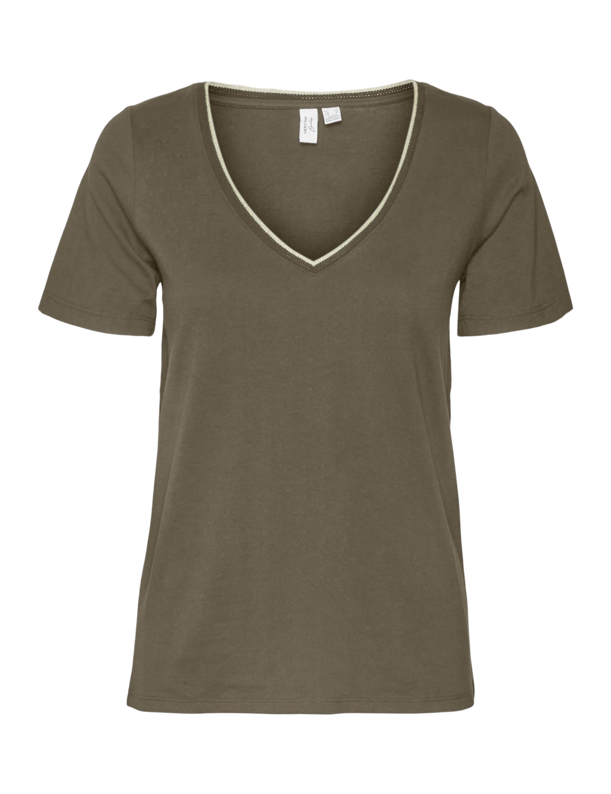 VERO MODA Women's Vmranva S/S V-Neck JRS Btq Ga T-Shirt