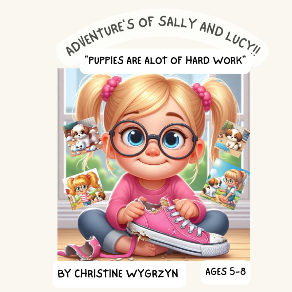THE ADVENTURES OF SALLY AND LUCY!: "PUPPIES ARE ALOT OF HARD WORK"