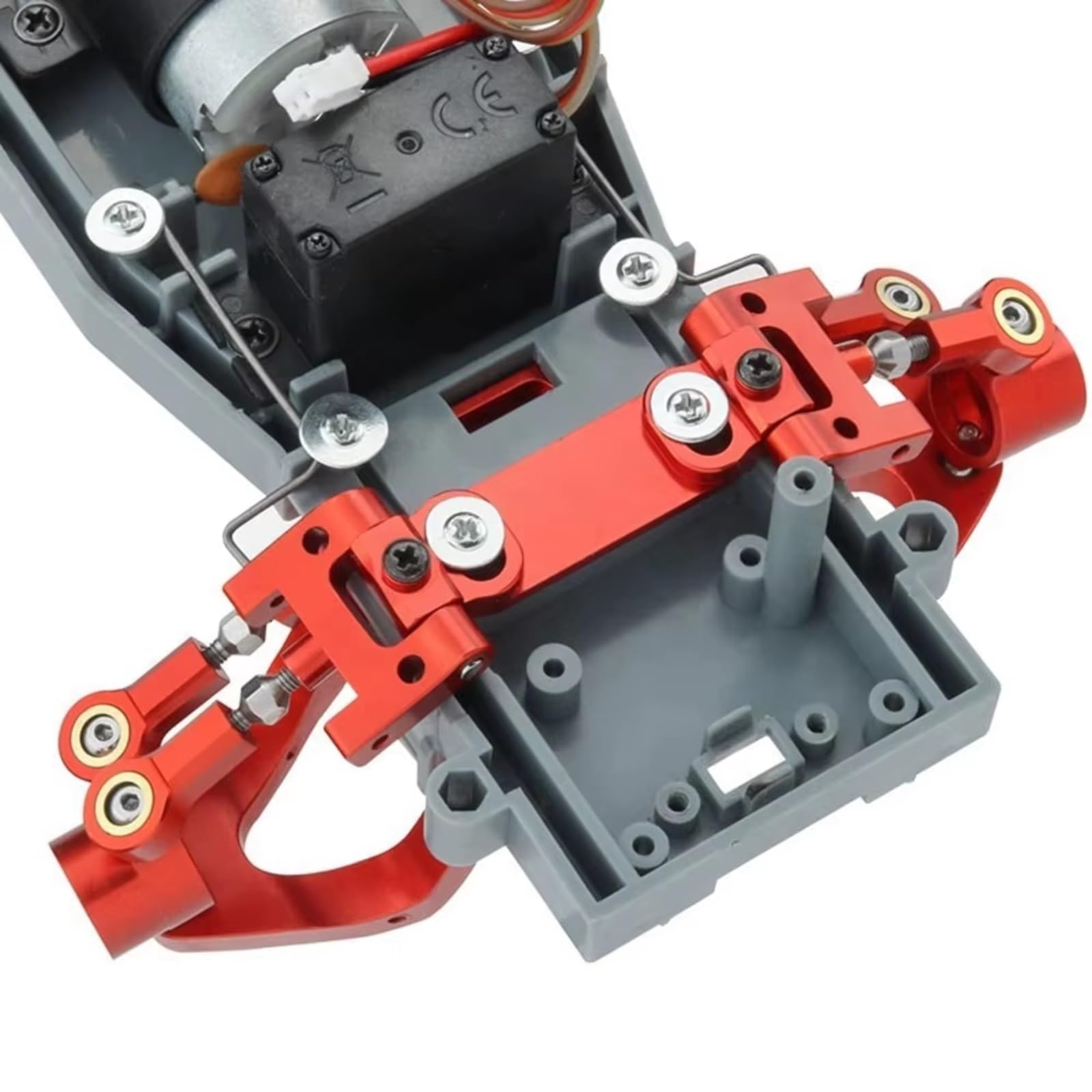 Compatibile Con WPL D12 D22 D32 D42 1/10 RC Car Upgrade Parts Accessories Metal Steering Cup Upper Lower Arm Slider RC Modelli Pezzi