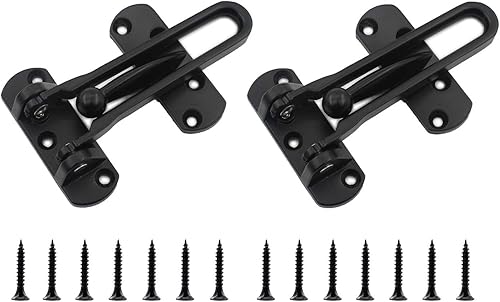 Miniatura 8 de 2 cerraduras de puerta de barra oscilante, cerradura superior para puerta delantera, cerrojo de acero inoxidable, cerradura de puerta de granero,