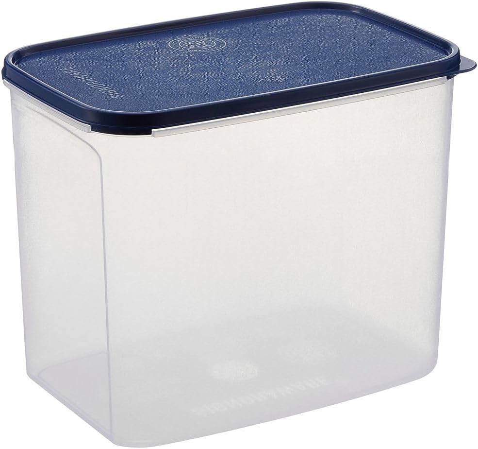 - Signoraware Modular BPA Free Plastic Square Container | Dishwasher safe | Airtight & Leakproof | Kitchen & Pantry Storage | Ideal for Atta, Rice & Sugar Storage | Multipurpose (ModBlue | 9 Ltr)