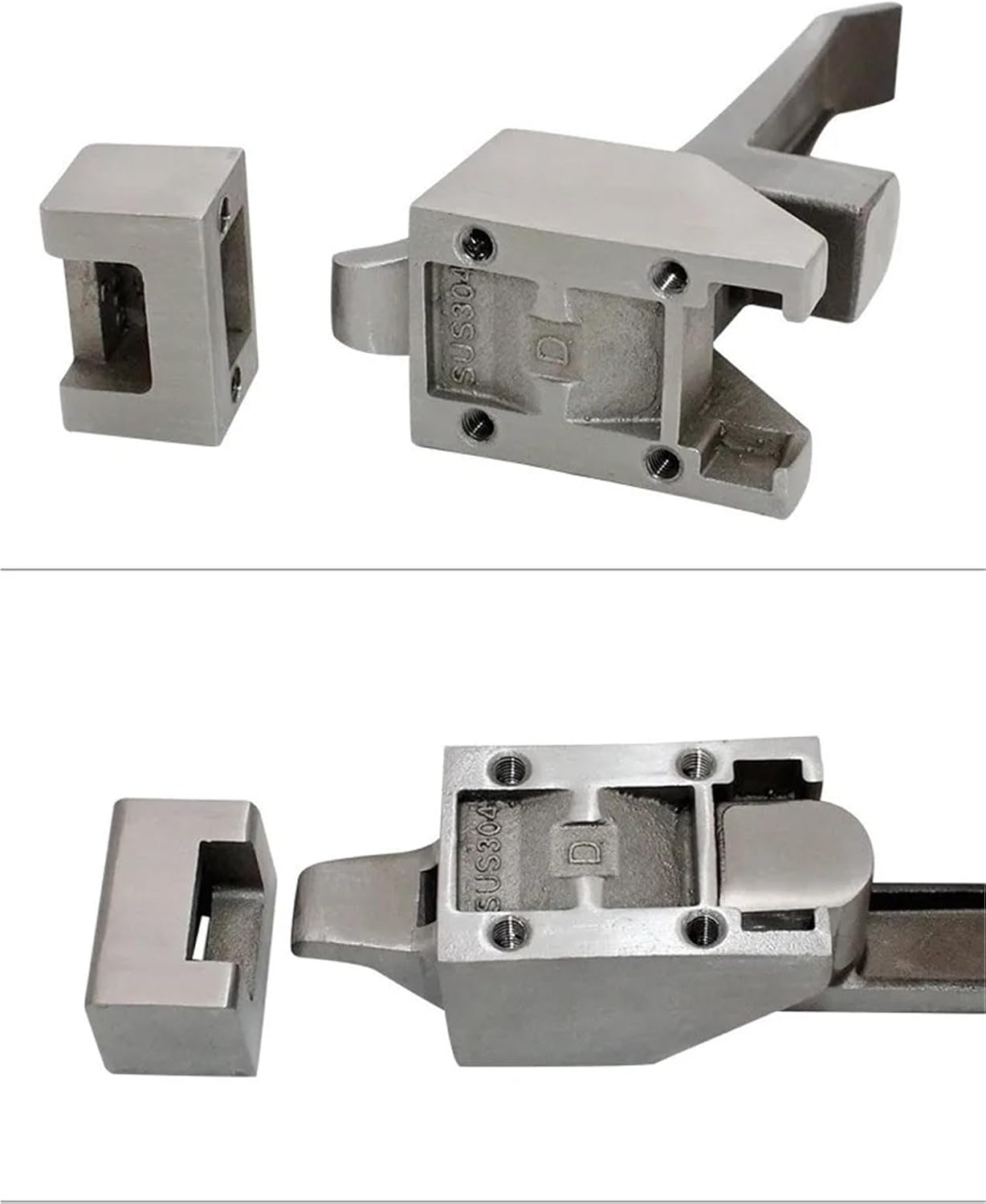 DK615 Stainless Steel Oven/Refrigerator Door/cabinets/Freezer Handles/hasps/Buckle,Lever Compression Door Lock(Silver)