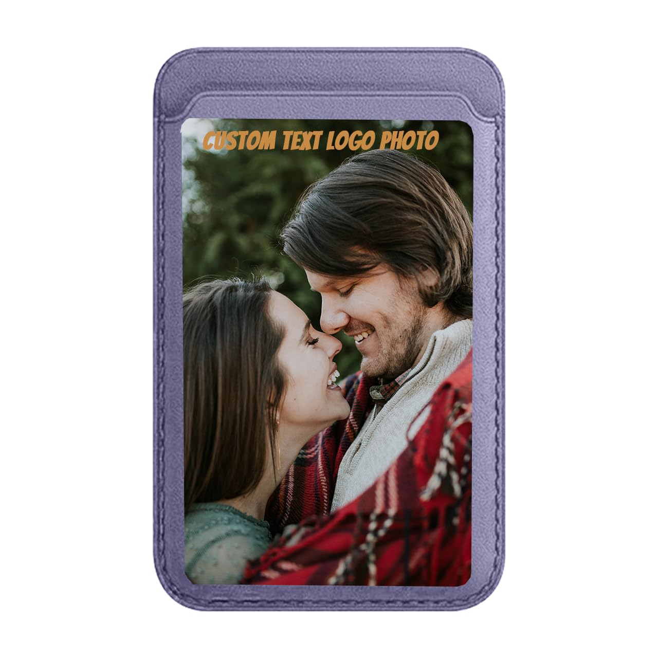 Personalized Card Holder Wallet for Apple iPhone 16/15/14/13/12 Phone with Magsafe,Add Photo Logo Words Customized,Leather Wallet for iP Pro/Pro Max/