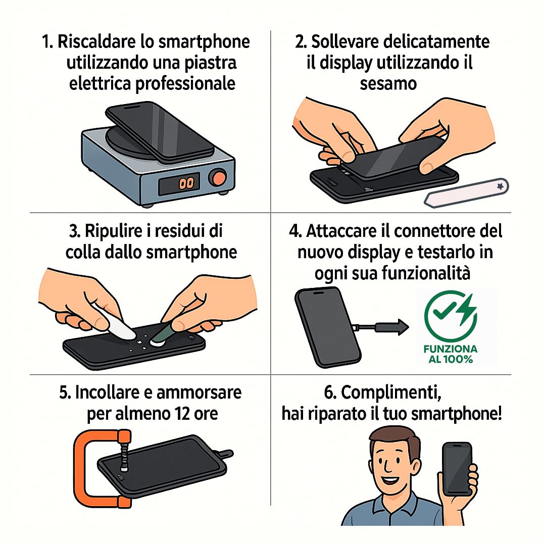 display di ricambio per XIAOMI REDMI 12 23053RN0 2A 2Y 2I 2L 23077R ABDC 4BI 8DY - schermo LCD touch vetro | Componente di ricambio con luminosità intensa e risposta al tocco reattiva