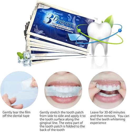 Miniatura 8 de Tiras blanqueadoras dentales esmalte vegano seguro para blanquear los dientes peróxido de hidrógeno blanqueador dental para café vino tabaco y otras