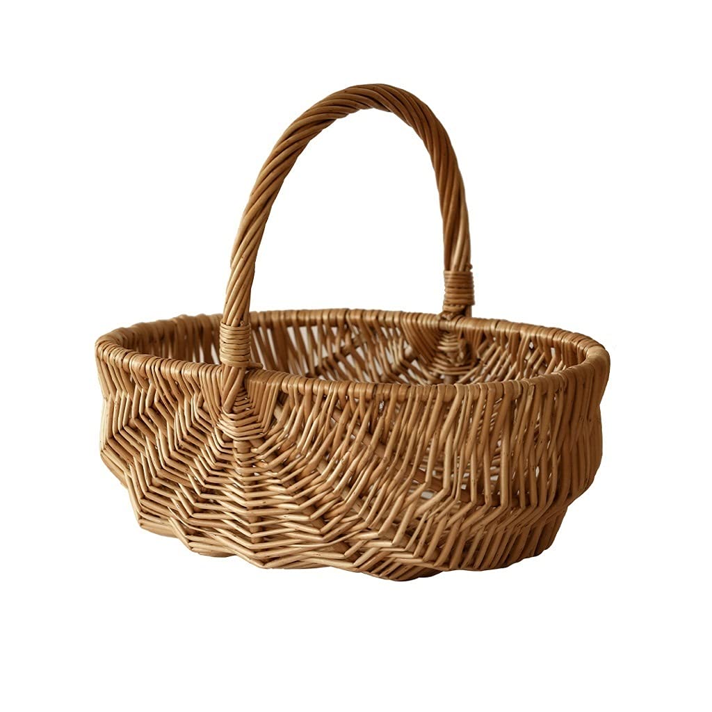 Koszyk piknikowy Tkany piknikowy kosz ręcznie nosić piknik hamper wiklinowy piknik dostawy bambusowy kosz odkryty handmade wiklinowy owoc kemping, plener, boże narodzenie, impreza