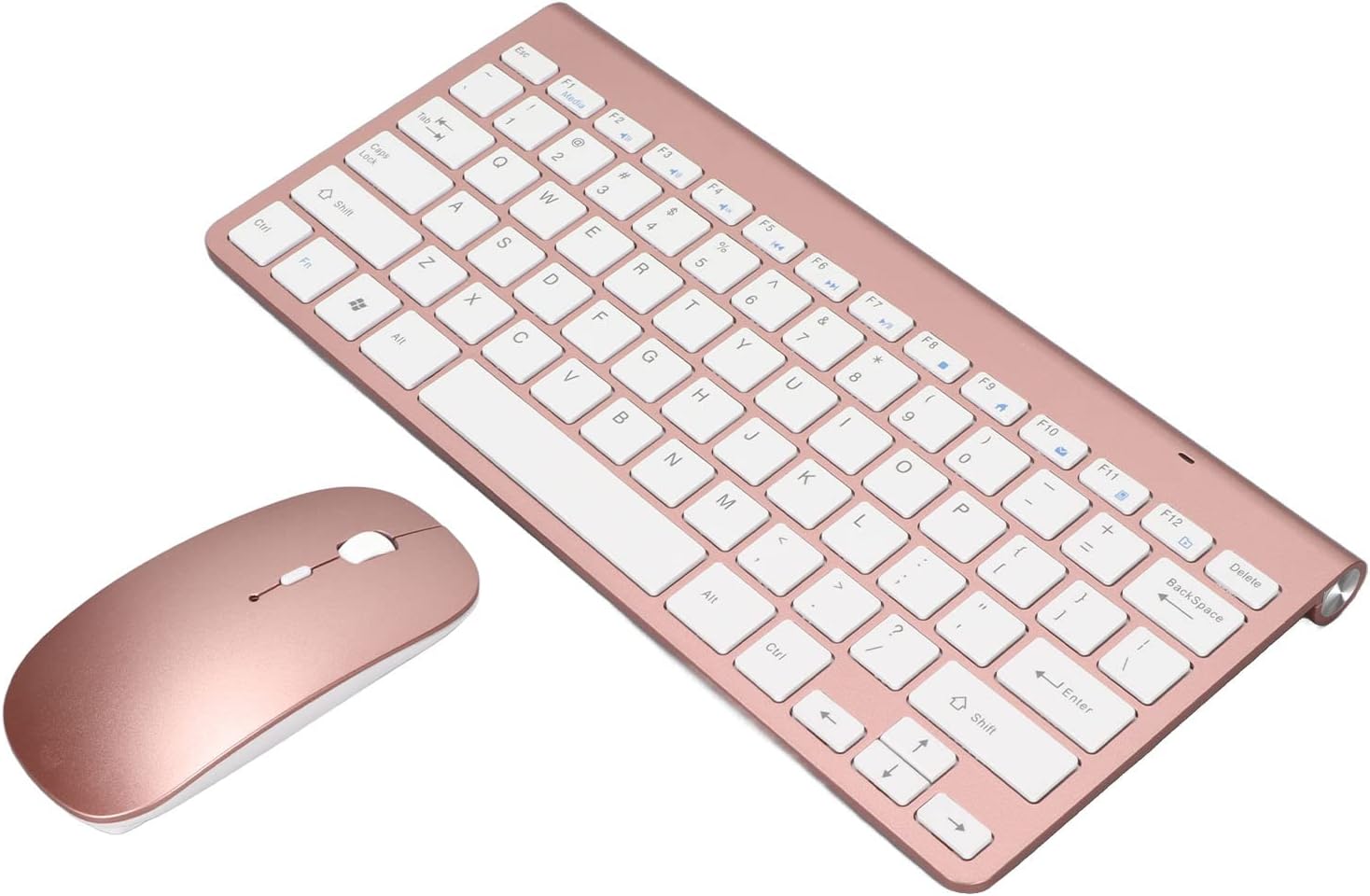 WiFi Keyboard Rose Gold Keyboard Mouse Set Abs Keyboard