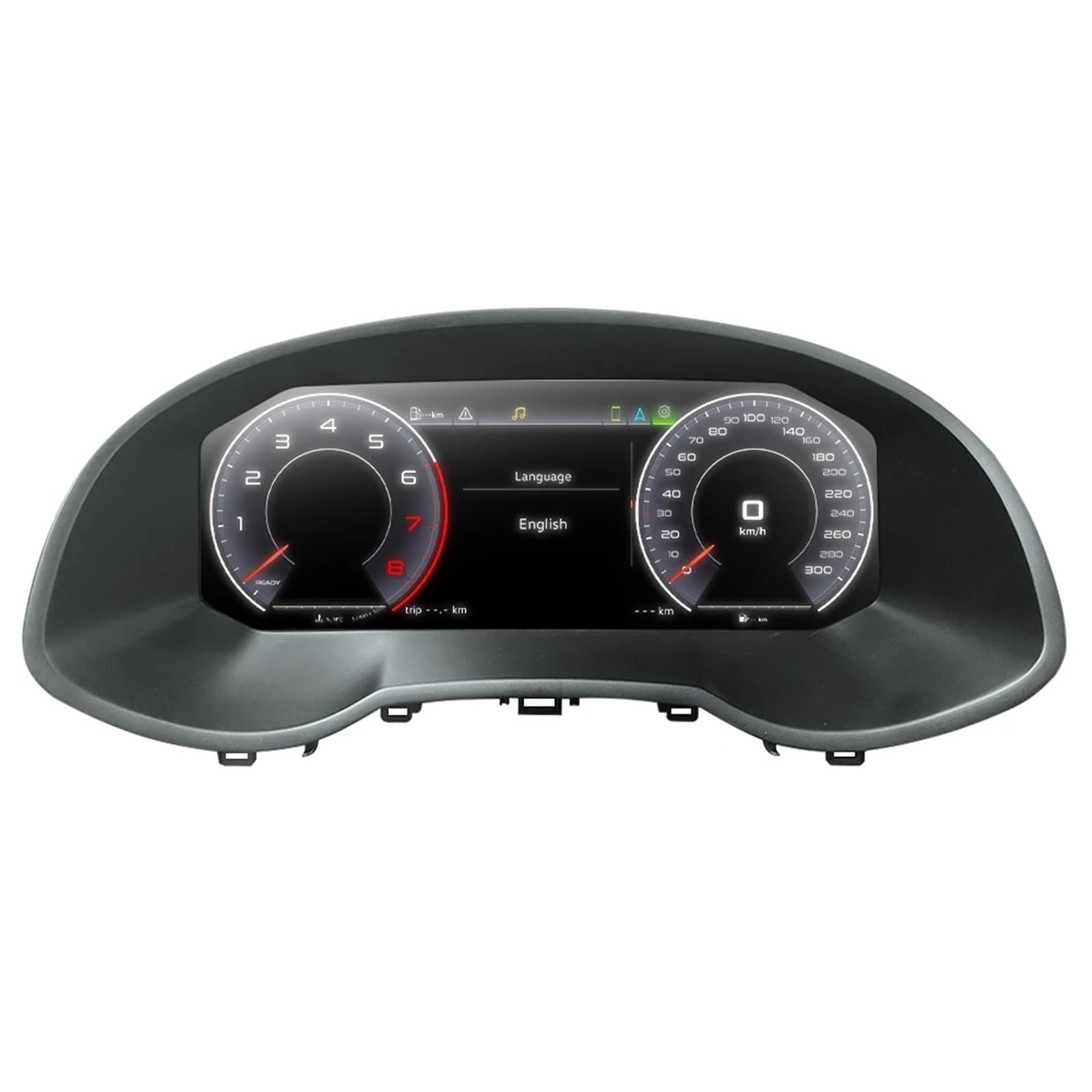 EGUIAS Car Digital Speedometer 12.3 '' Prelingcar Digital Cluster Dashboard Fit For Audi Q3 2011-2018 Years Car Lcd Panel Speedometer Virtual Cockpit