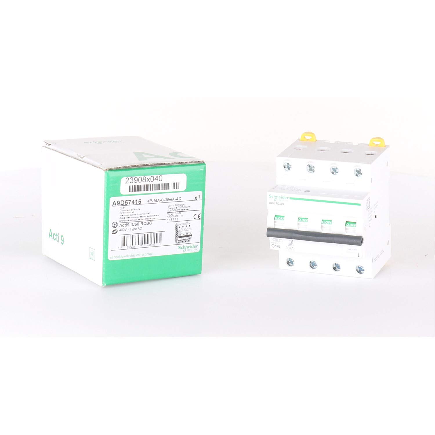 iC60 4P RCBO 16A 30mA AC