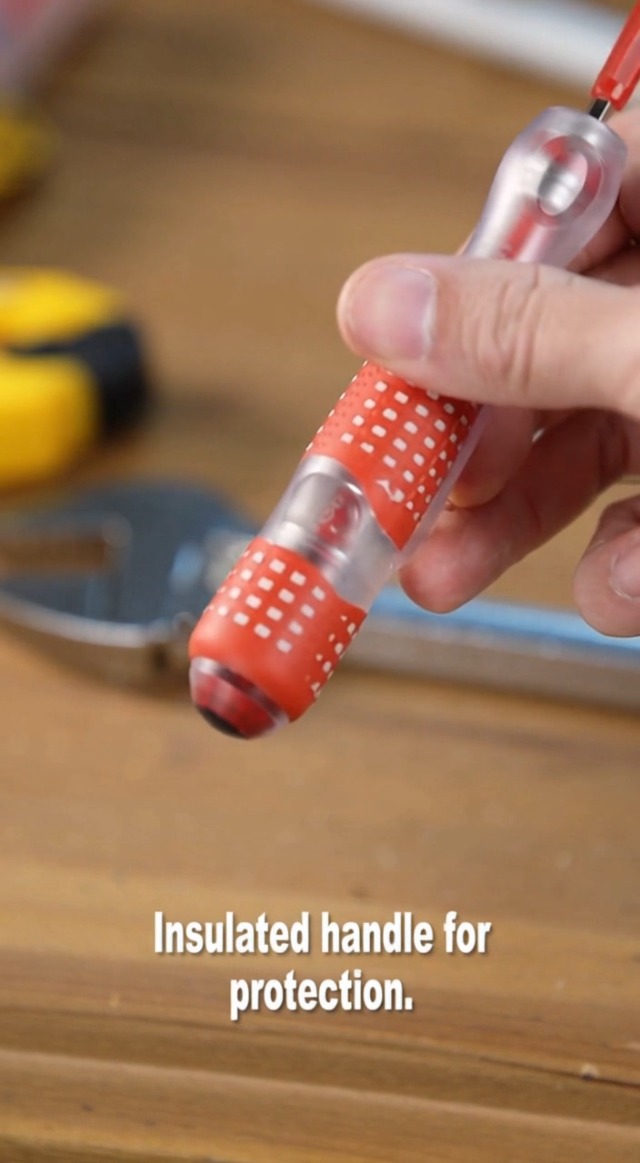 Image of Voltage Tester Pen Measuring 100 to 500V Voltage Dual-Purpose Electric Test Pencil Plumbing Screwdriver Circuit Tester Tool Light Circuit Tester Voltage Detecter Pen Finder Voltage Detector with Dual