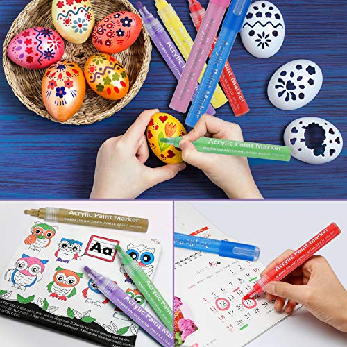 YITHINC Penne Glitterate Colorate,12 Colori Penne Glitterate Colorate Bambina,Regali per Bambine di 4-12 Anni Femmina… - immagine 6