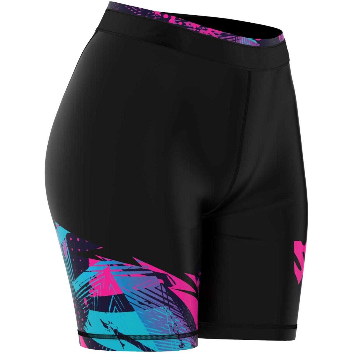 Short De Compression SMMASH Femme - Léger, Respirant - Pour OCR, Course, Gym - 82% Polyester, 18% Élasthanne