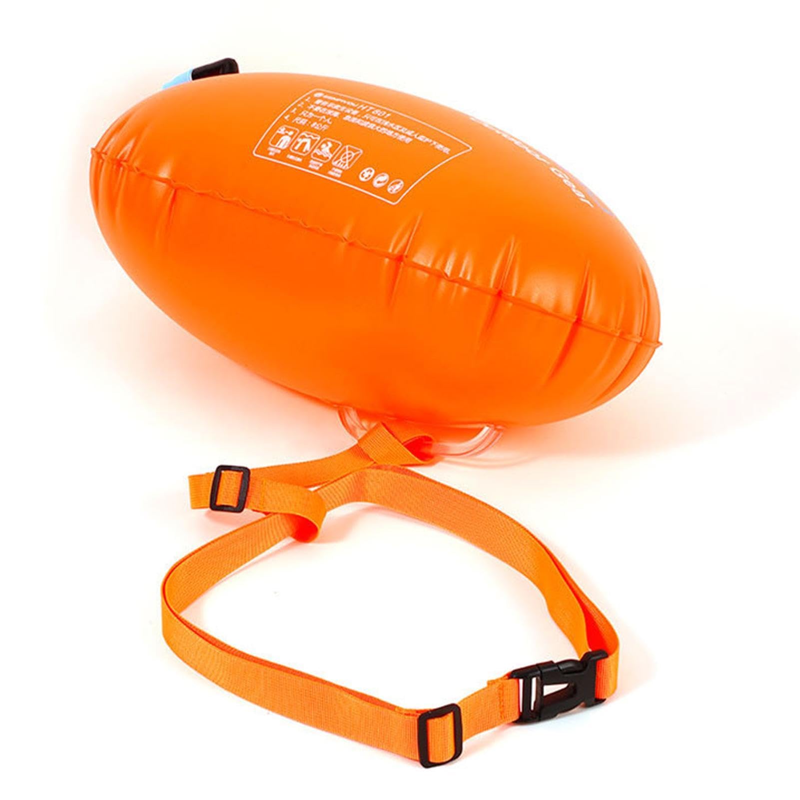 Galleggiante da Nuoto All'aperto,Boa Gonfiabile Borsa Asciutta Traino | Boa Altamente Visibile per L'allenamento al Nuoto, Boa Nuoto Acque Libere, Pull Buoy Nuoto per Triathlons, Kayak