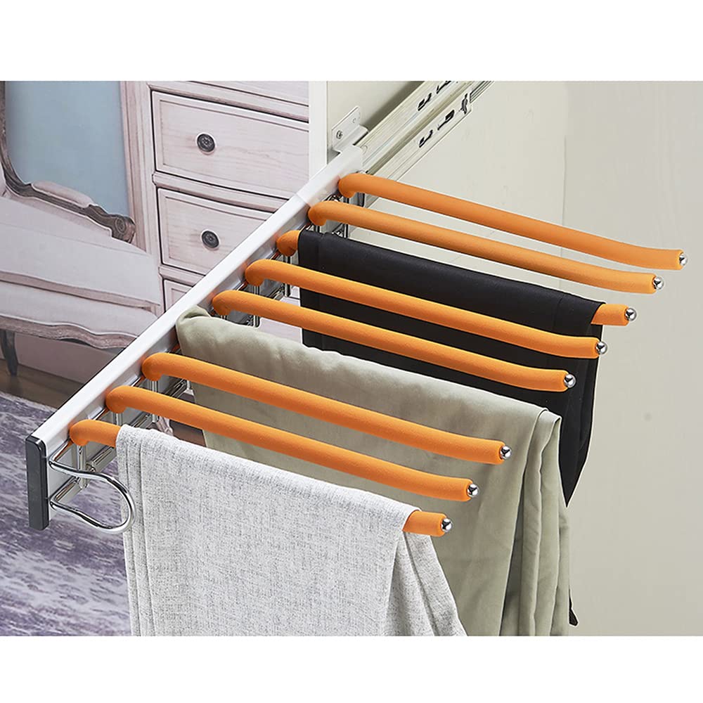 Cintre gain de place noir idéal pour organiser les petits dressings d'appartements