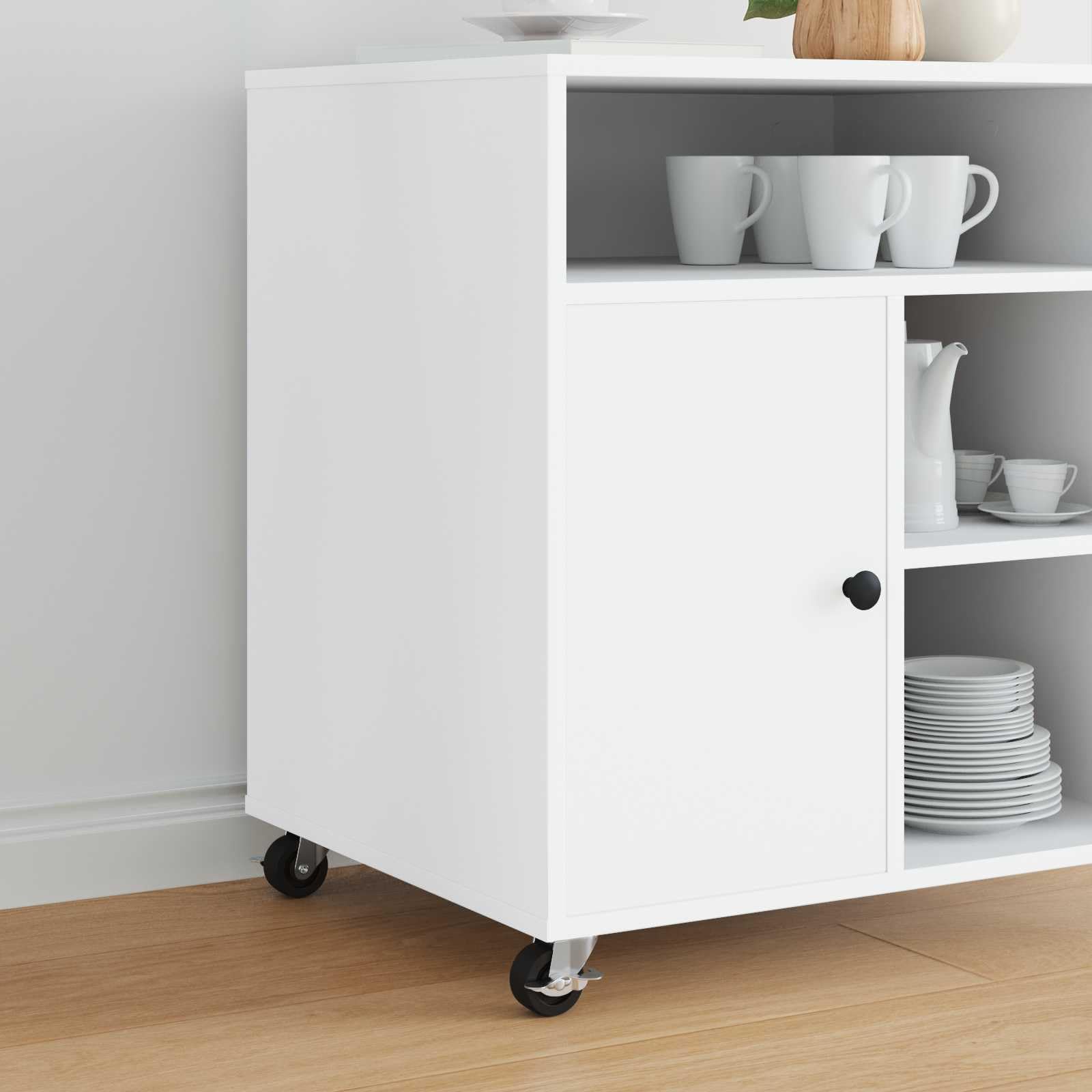 12x Lenkrollen mit Bremse, 50,7mm Möbelrollen Set, Schwerlastrollen aus Eisen und Nylon, 360 Grad Drehbare Rollen für Bürostühle und Transportwagen, Schwarz Silber