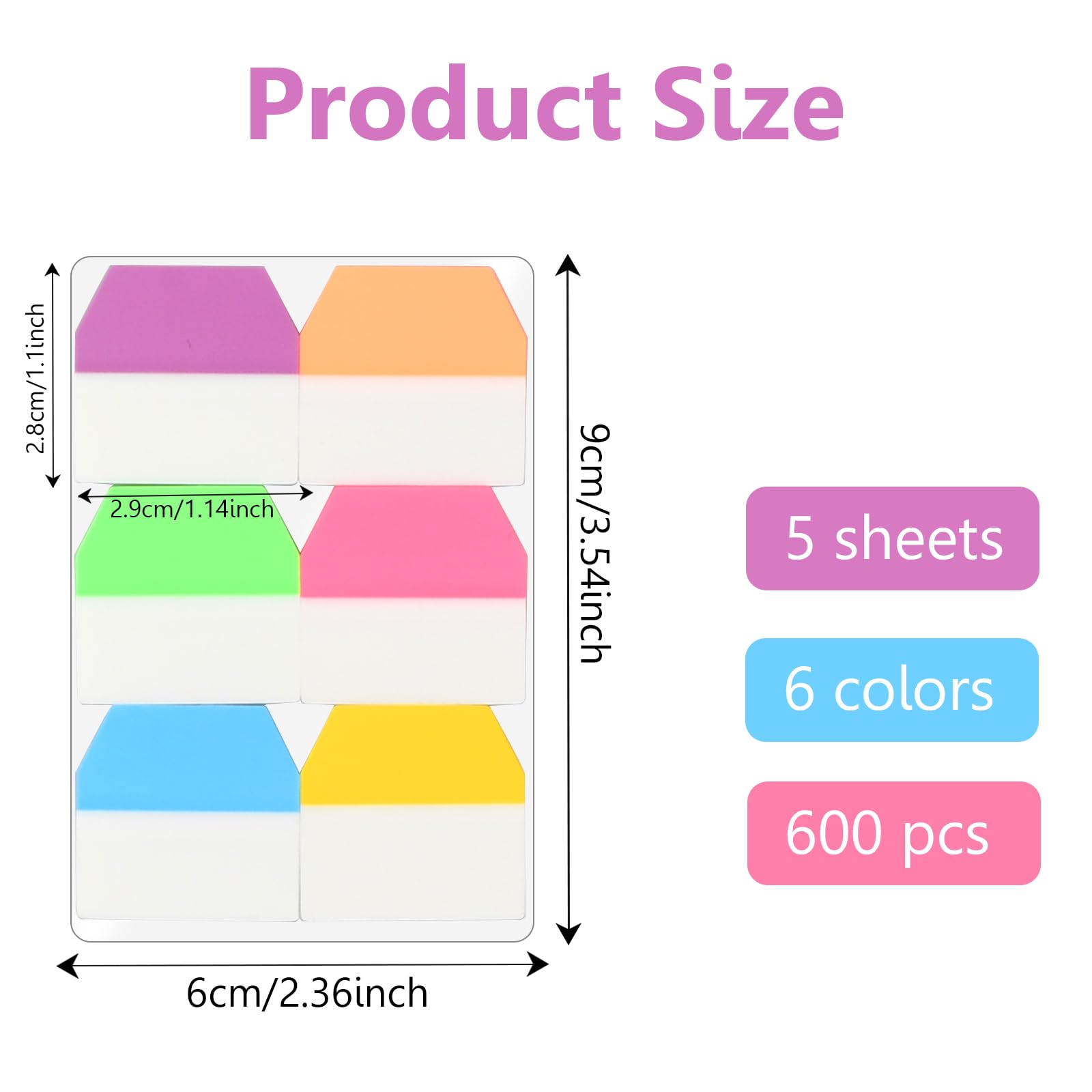 960 PCS Sticky Index Tabs Flags Set Writable Sticky Index Tabs - View #4