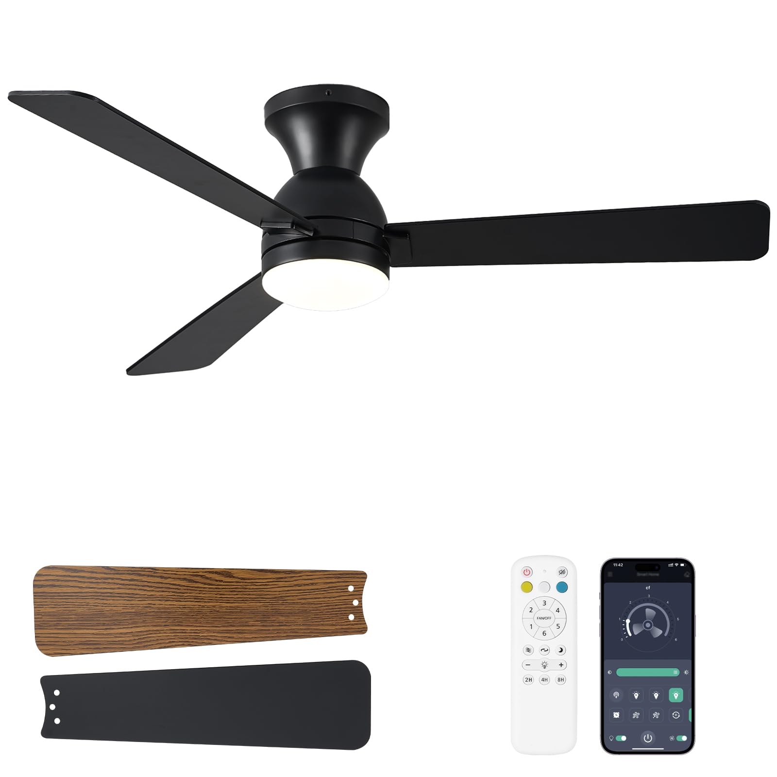 Dolavast 48 Inch Low Profile Ceiling Fan