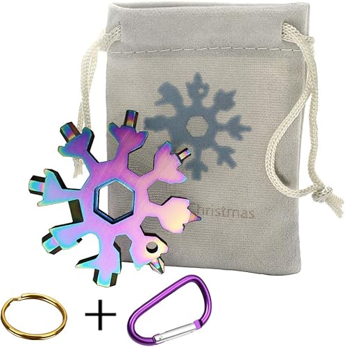 Miniatura 2 de Herramienta con diseño de copo de nieve, 18 en 1, herramienta de acero inoxidable 18-1