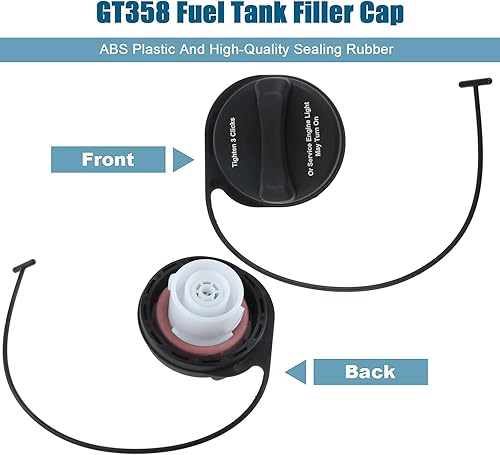 Miniatura 2 de Tapa de combustible GT358, reemplazo 23361898 tapa de llenado del tanque de combustible, tapa de gasolina compatible con Buick Enclave, Cadillac
