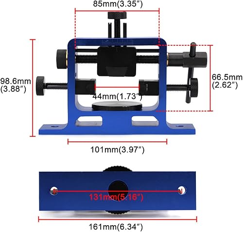Miniatura 3 de YUEWO Herramienta de empuje de apuntamiento, herramienta universal resistente, herramienta de empuje de vista trasera de cola de milano para Rojo