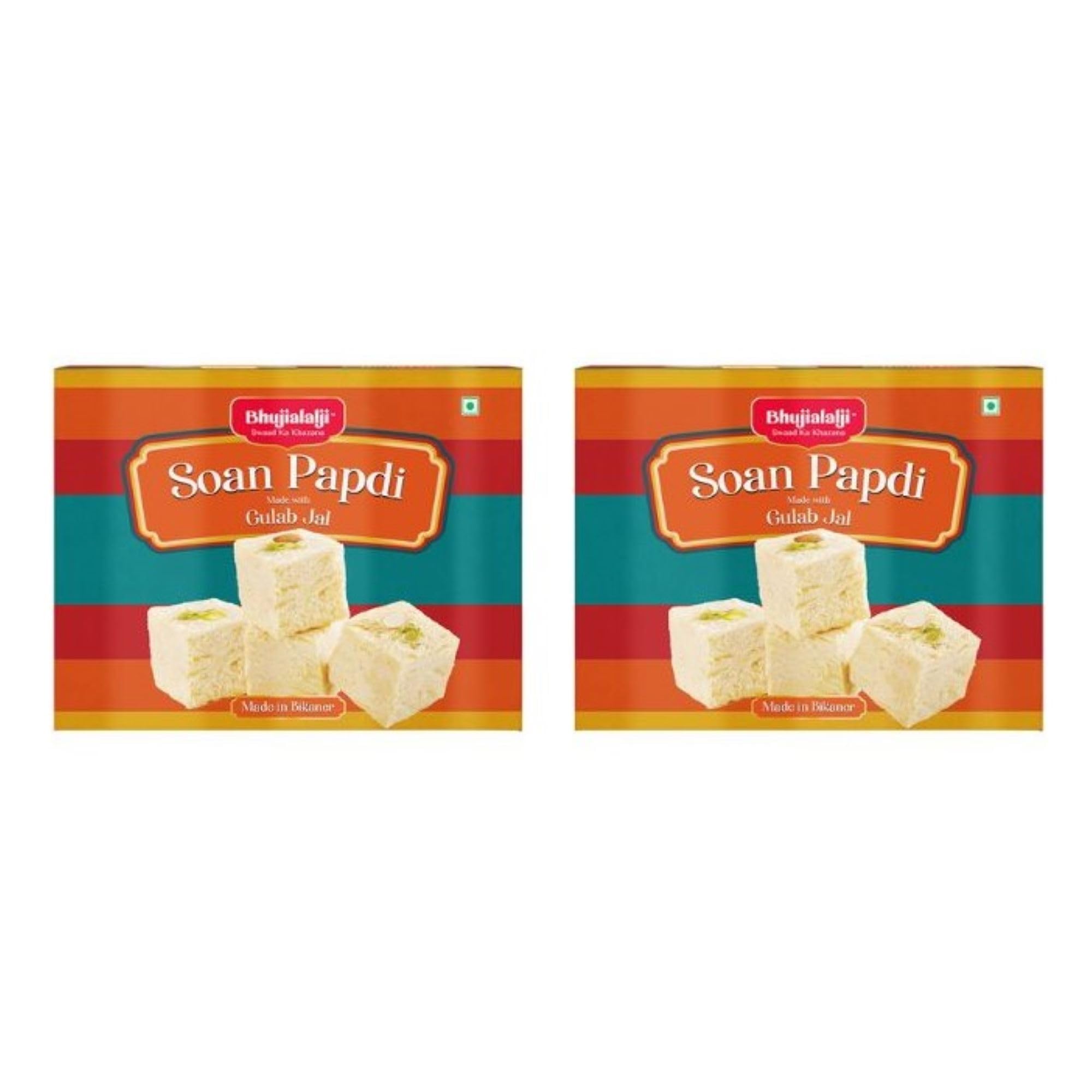 See full amazon price history chart for Bhujialalji Soan Papdi 800g(Pack of 2 x400g Each)-Made with Gulab Jal, Fresh Almonds and Pistachio|Ready to Eat Indian Dessert|Festival Mithai| Bhujialalji Soan Papdi 800g(Pack of 2 x400g Each)-Made with Gulab Jal, Fresh Almonds and Pistachio|Ready to Eat Indian Dessert|Festival Mithai| (B0CKBYK31S) Amazon Price History, Amazon Price Tracker