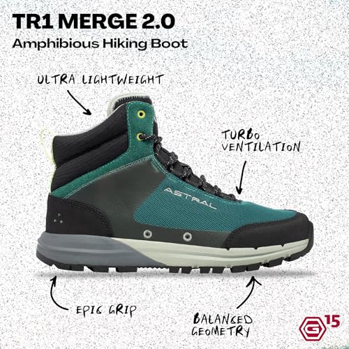 Image of Astral TR1 Merge 2.0 Hiking Boots - Men's & Women's Lightweight, Breathable Trail & Water Shoes for Hiking & Backpacking