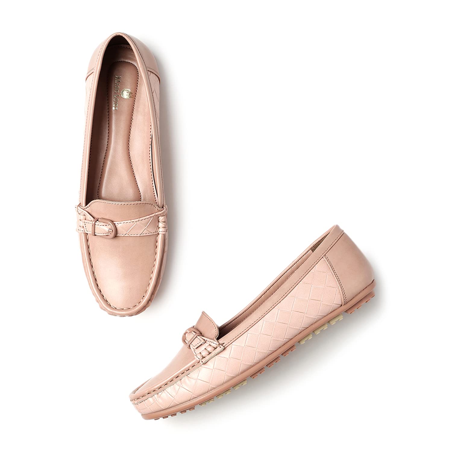 Marc Loire Women Soft Comfortable Flat Heeled Loafers for Casual & Office Wear (Onion, Numeric_3) (B0C69Z6CSH) Amazon Price History, Amazon Price Tracker