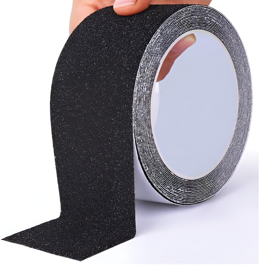 DOEASY Anti Skid/AntiSlip Tape for Stairs, Waterproof Strong Adhesive Non Slip Tape for Steps, Indoor/Outdoor stairs, Lawn Grip Tape Roll, Safety Anti Slip tape (5CM x 10M) (B0D96N4S3Y) Amazon Price History, Amazon Price Tracker
