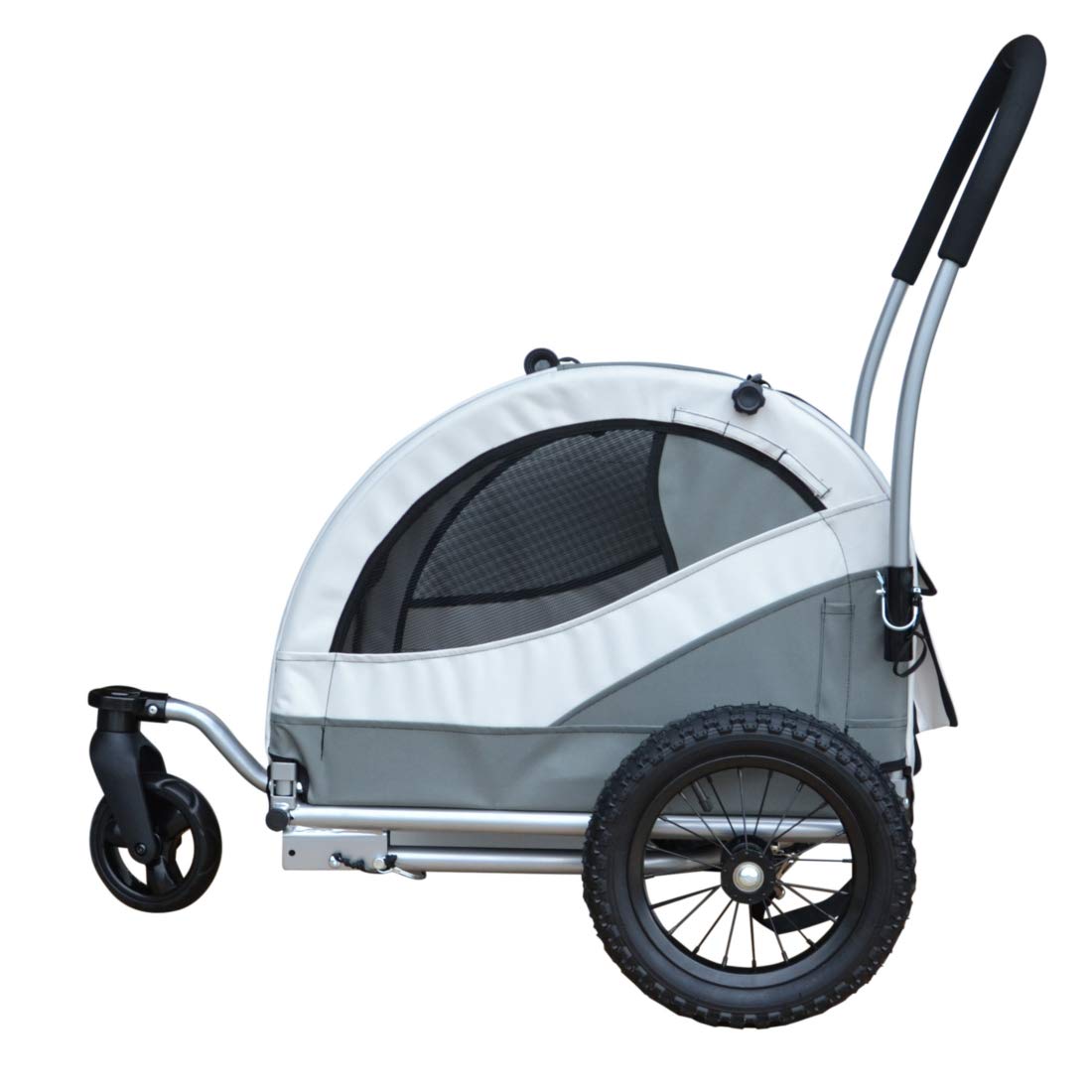 PAPILIOSHOP KUMA: Rimorchio Multifunzionale per Bici e Passeggino - Trasporto Sicuro di Cani, Gatti e Animali Domestici, Ideale per Escursioni, Campeggio e Attività All'Aperto