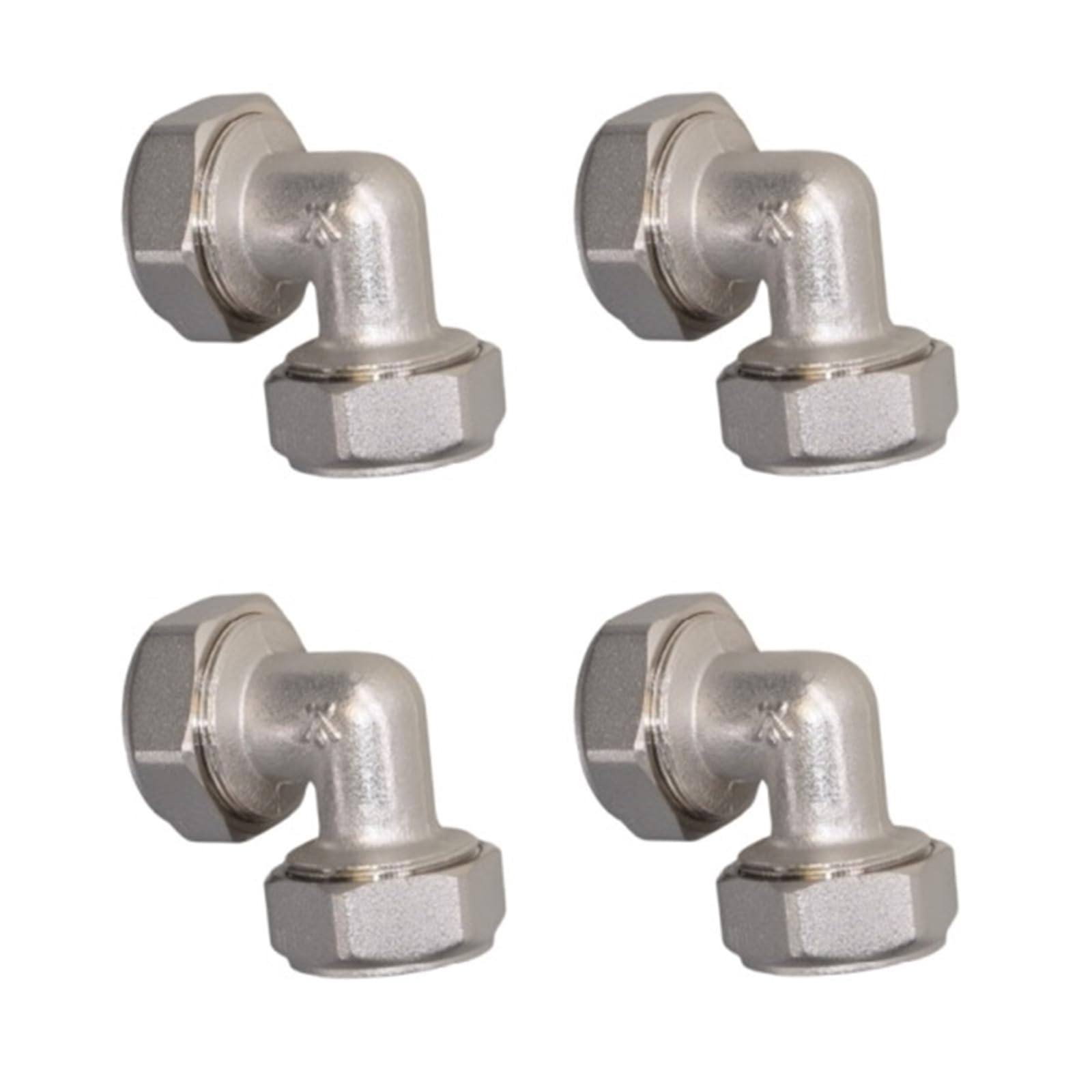 RGYBAO 4Pcs 3 / 4inch Compression Air Line Tube Elbow 90 Degree Pipe Fitting Adapter Metal Pipe Fitting Adapter Compression Air Line Tube Elbow