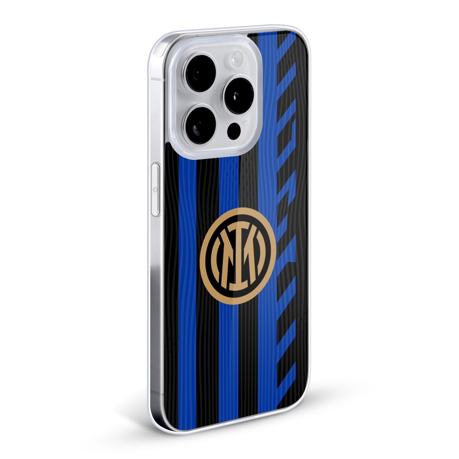 Head Case Designs Licenza Ufficiale Inter Milan Home Kit per Stemma 2024/25 Custodia in Gel [Protezione di Grado Militare] Compatibile con Apple iPhone 17 E Compatibile con MagSafe