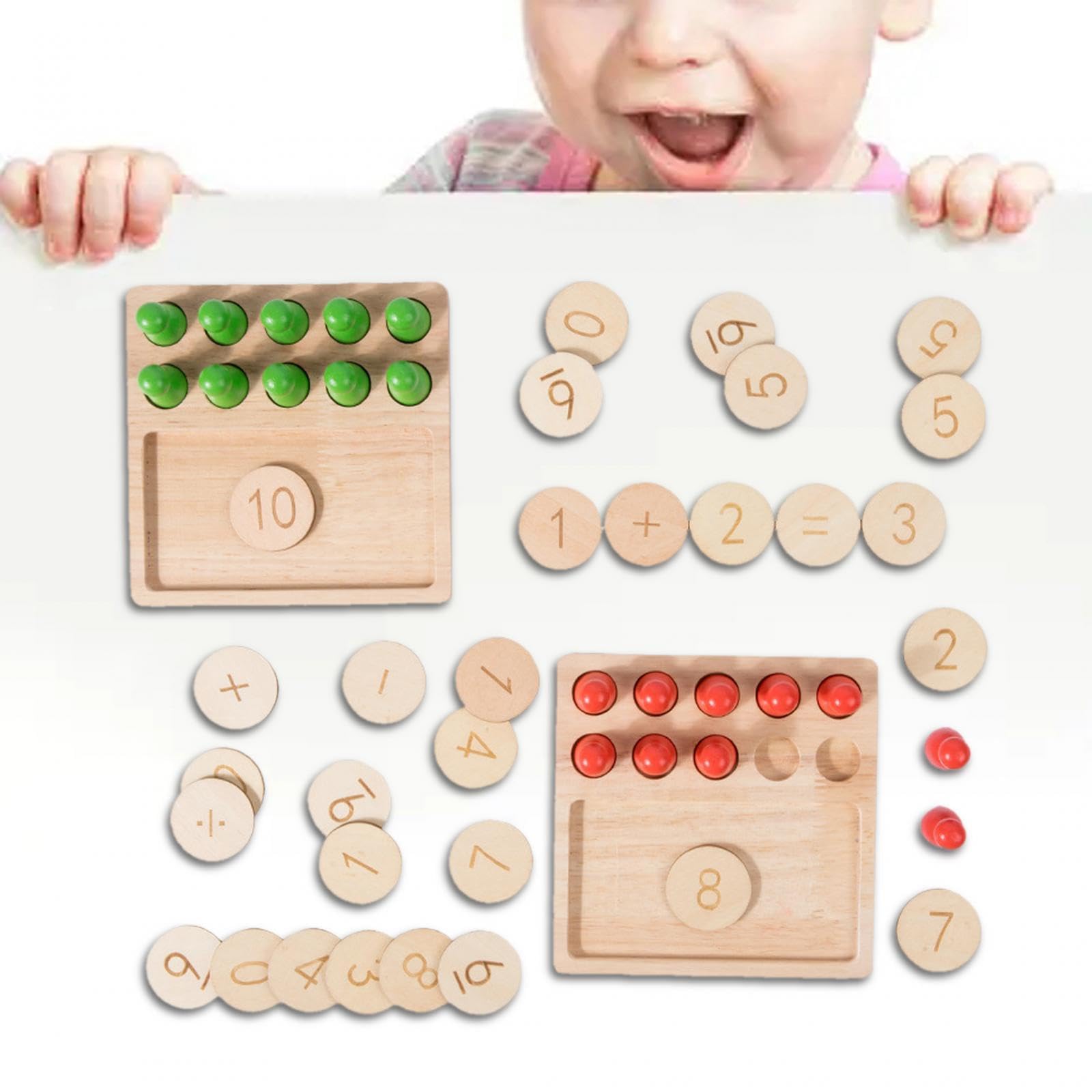 2 zestawy drewniane Montessori matematyka plansza przedszkolna gra edukacyjna dla dzieci dziewcząt dzieci
