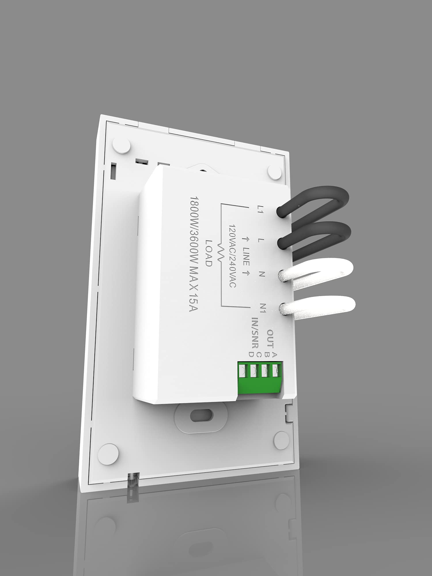 QuietWarmth ThermaeGH Smart Home/termostato WiFi con control de calor radiante GFCI integrado de 120 V o 240 V con sensor de suelo