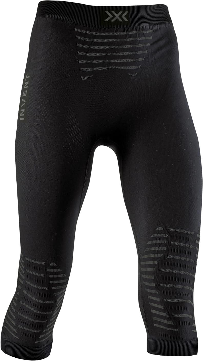 X-BIONIC Invent 4.0 Pantalon de Compression 3/4 - Pantalon Short de Course Jogging Trainning Fitness Gym Compression Baselayer Legging Femme - Invent 4.0 Pants 3/4 Women - Femme