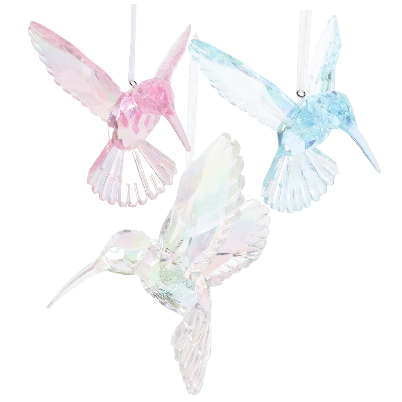 Zerodeko 9stücke Teiliges Acryl Hummingbird Ornament Bunte Hängende Vogel-Dekoration Für Weihnachten Garten Und Feste Für Kreative Wohnraumgestaltung Fliegende