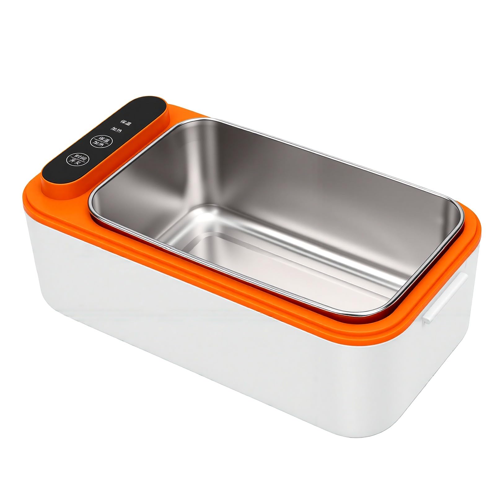 Lunch Box Elettrico, Scaldavivande Portatile Ricaricabile Autoriscaldante Contenitore per Pranzo Riscaldato in Acciaio Inossidabile per Campeggio in Auto da Ufficio