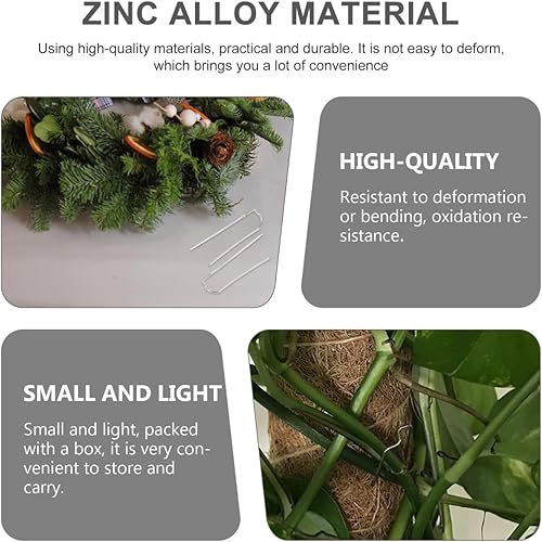 Miniatura 9 de FOMIYES Plantas de interior para interiores, grapas de paisaje vivo, 100 piezas, barrera de helechos florales verdes, estacas de tierra para