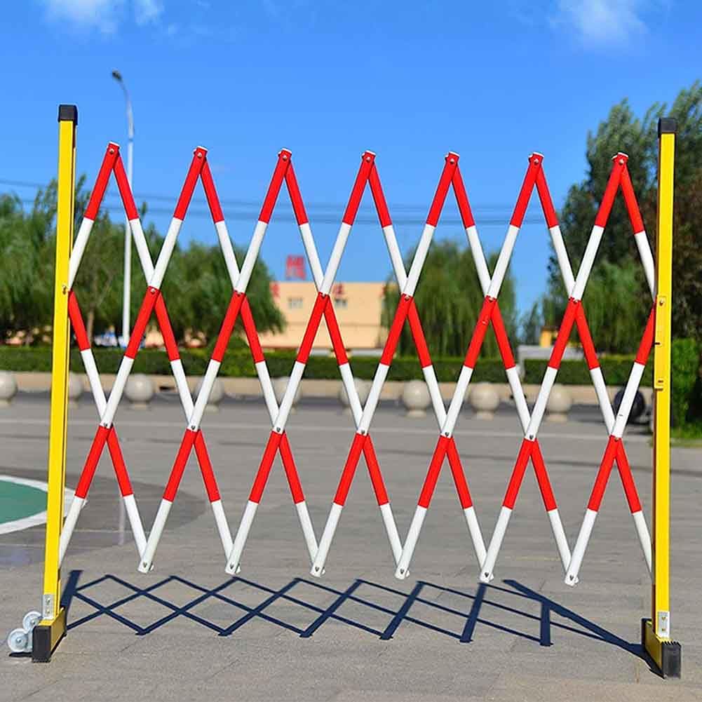 Barrière de sécurité mobile rétractable en métal extensible de 1,2 m x 2 m
