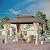 GAZEBEST 10'x12' Hardtop Gazebo Outdoor Aluminum Patio Gazebo Double Roof Galvanized Steel Canopy with Netting and Curtains for Garden, Backyard,Deck and Lawns